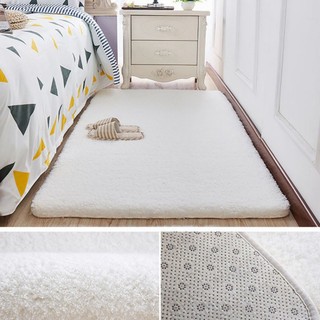 Thảm tròn trải sàn |Màu Trắng| ,thảm lông cừu decor chụp ảnh to 1m 1m2 1m6