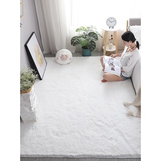 Thảm tròn trải sàn |Màu Trắng| ,thảm lông cừu decor chụp ảnh to 1m 1m2 1m6