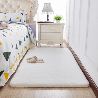 Thảm tròn trải sàn |Màu Trắng| ,thảm lông cừu decor chụp ảnh to 1m 1m2 1m6