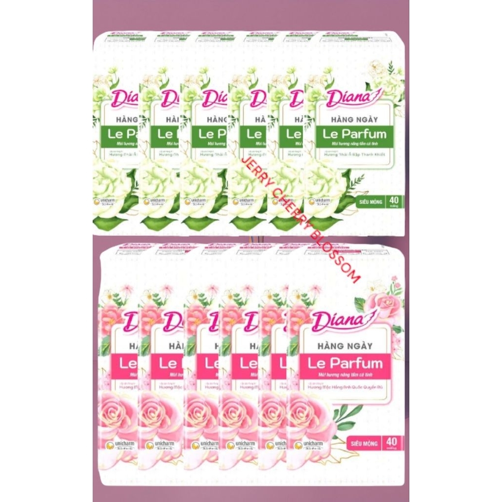 COMBO 6 GÓI hàng ngày Diana đủ loại 20/40 miếng