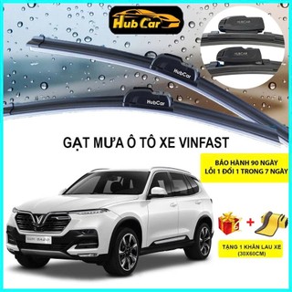 Gạt Mưa Ô Tô Vinfast Cao Cấp HubCar Thân Mềm Không Xương Gạt Sạch Êm Không Để Lại Vệt Tuổi Thọ Cao