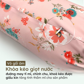 Vỏ áo gối nằm gối ôm Lụa Thun Lạnh Spandex trẻ em Hân Võ 25x70 35x50 họa tiết hoạt hình dễ thương, mềm mịn