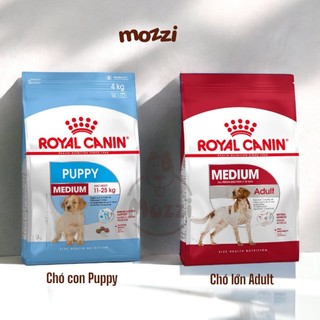[1kg - 4kg] Thức ăn hạt Royal canin Medium Puppy Adult cho chó kích thước trung bình