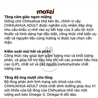 [500g - 1.5kg] Thức ăn hạt Royal Canin CHIHUAHUA Puppy Adult cho chó Phốc hươu