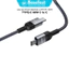 Dây sạc nhanh Type C 60W basefast sạc bện dù cho android samsung xiaomi máy tính bảng