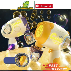 Đồ Chơi Máy Bắn Bong Bóng Xà Phòng BỐ KHỦNG LONG Hình Gấu Cute Súng bắn bong bóng Siêu Dễ Thương
