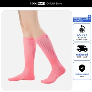 Tất cổ dài chạy bộ nữ đàn hồi, giảm áp lực, chống trượt, thấm hút - Coolmate Women