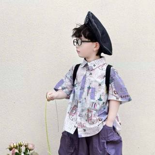 Bộ đồ du lịch hè bé trai phong cách Hàn Quốc cho bé từ 1 - 12 tuổi