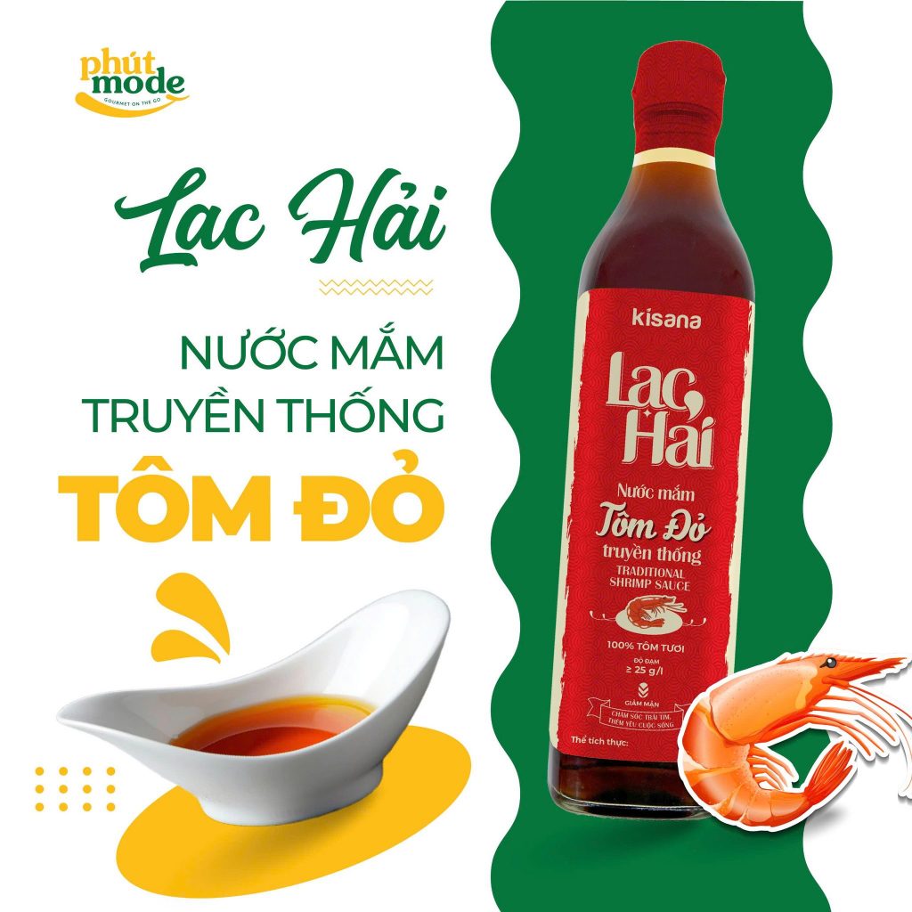 Nước mắm tôm đỏ truyền thống Lạc Hải 500ml – Thơm ngon đậm vị, bí quyết cho bữa ăn thêm đậm đà