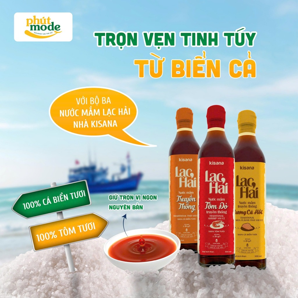 Nước mắm tôm đỏ truyền thống Lạc Hải 500ml – Thơm ngon đậm vị, bí quyết cho bữa ăn thêm đậm đà