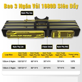 Bao Đựng Cần Túi Đựng Cần K25 Hyper Bao Cần Gấp Gọn Vải Oxford 1680D Cao Cấp