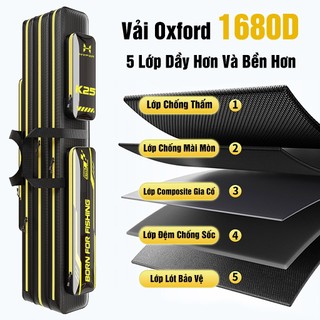 Bao Đựng Cần Túi Đựng Cần K25 Hyper Bao Cần Gấp Gọn Vải Oxford 1680D Cao Cấp