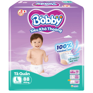 [COMBO 2 GÓI TẶNG 1B KHĂN ƯỚT HOẶC 1BĂNG QUẦN 2M] Tã quần Bobby Ultra đủ size M96, L88, XL74, XXL68 - Lê Minh Hương Shop