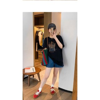 Áo thun ngắn tay cotton in hình, áo phông ngắn mặc đi chơi đi học cho nữ, in hình Hàn Quốc.