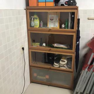 Kệ sách đứng nhiều tầng đơn giản - Tủ sách có cửa chống bụi - Kệ lưu trữ treo tường