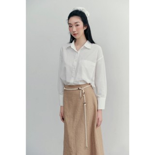 Chân váy OLV chữ A dáng dài dây buộc hông Nicole thanh lịch