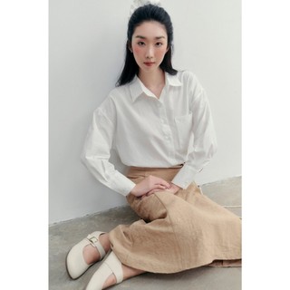 Chân váy OLV chữ A dáng dài dây buộc hông Nicole thanh lịch