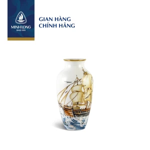 Bình Hoa, Bình Cắm Hoa Sứ Cao Cấp Minh Long 27 cm - Thuận Buồm