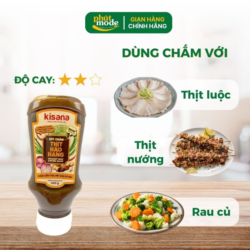 Sốt chấm thịt hảo hạng Kisana 200g các loại - Sốt chấm đa dạng ngon thượng hạng chuẩn vị nhà hàng