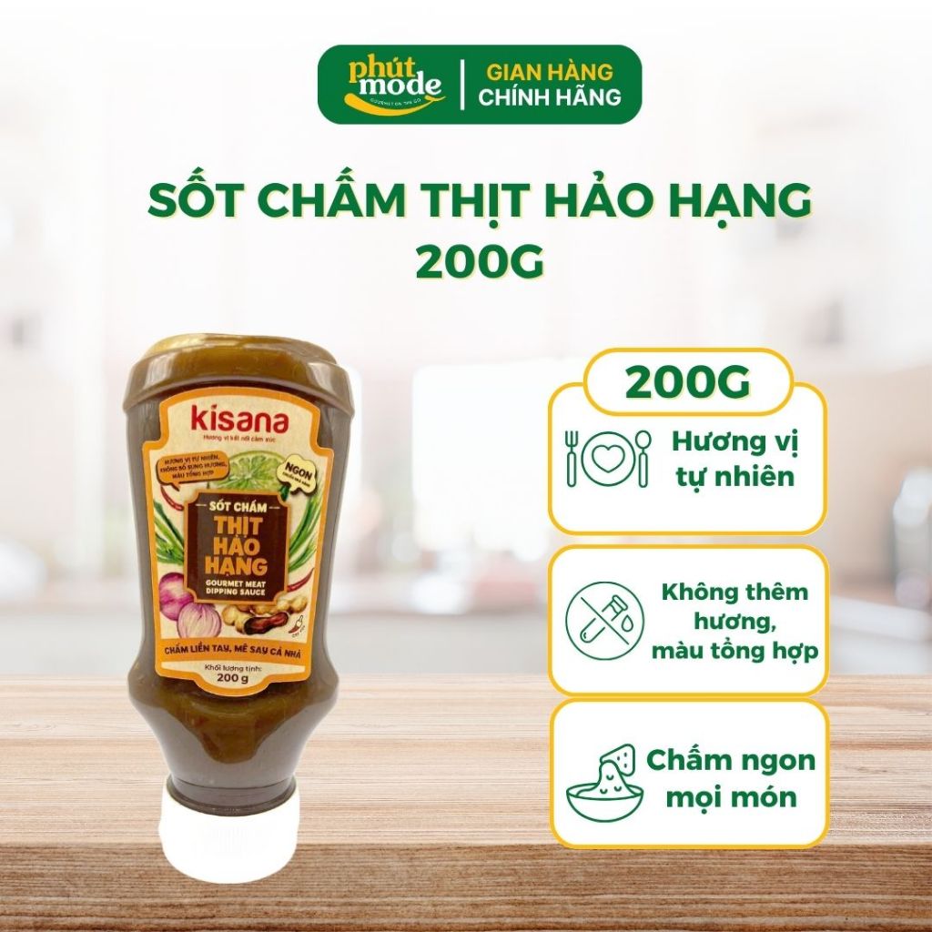 Sốt chấm thịt hảo hạng Kisana 200g các loại - Sốt chấm đa dạng ngon thượng hạng chuẩn vị nhà hàng