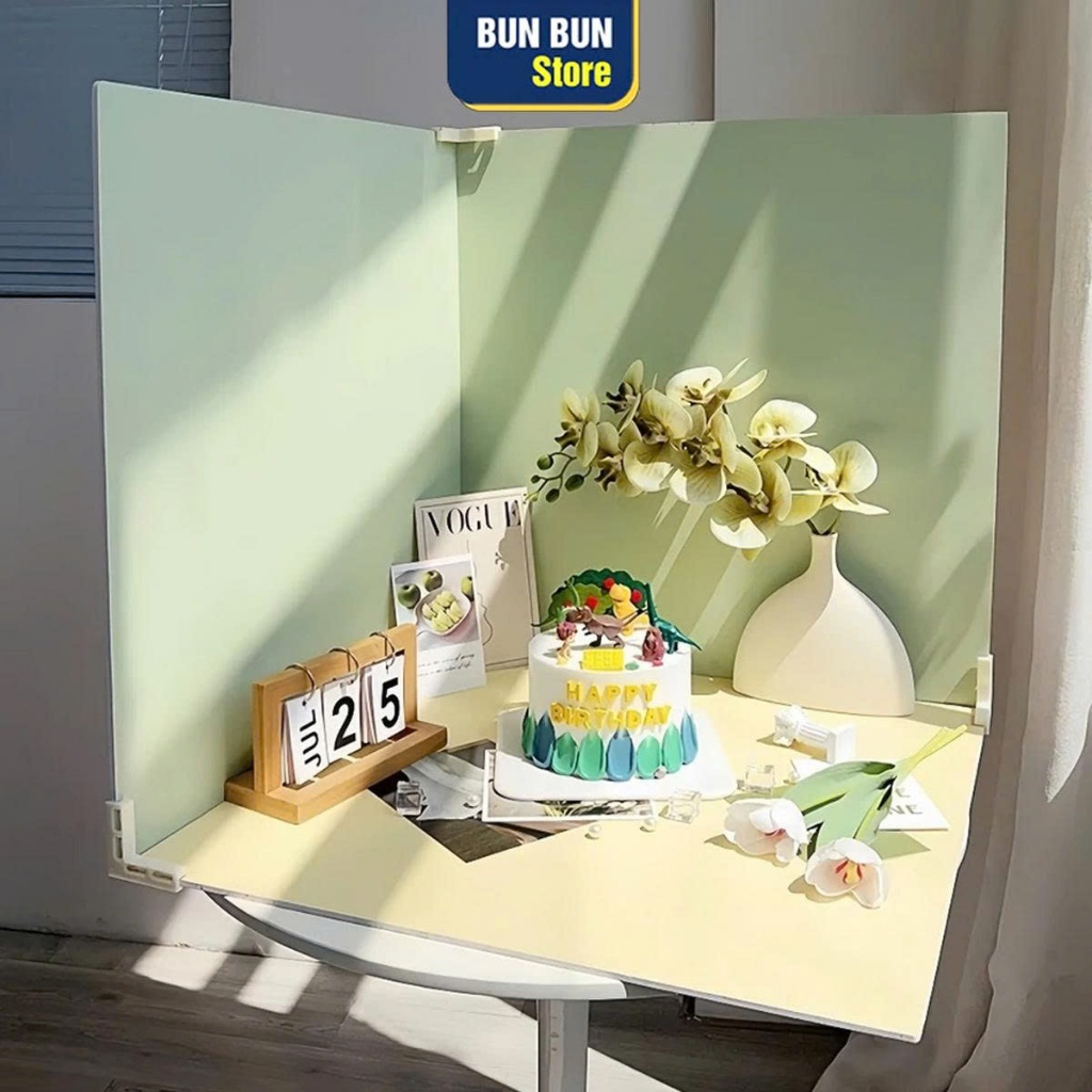 Tấm phông nền chụp ảnh sản phẩm, Hai mặt 2 màu - Kích thước 50x50cm - bền đẹp không ngấm nước, không nhăn (Tặng Kẹp góc) | BigBuy360 - bigbuy360.vn