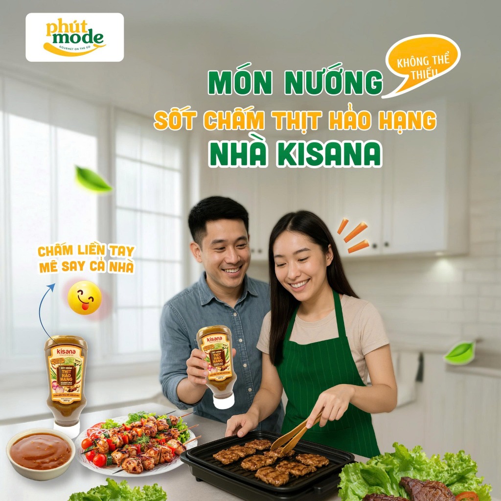 Sốt chấm thịt hảo hạng Kisana 200g các loại - Sốt chấm đa dạng ngon thượng hạng chuẩn vị nhà hàng