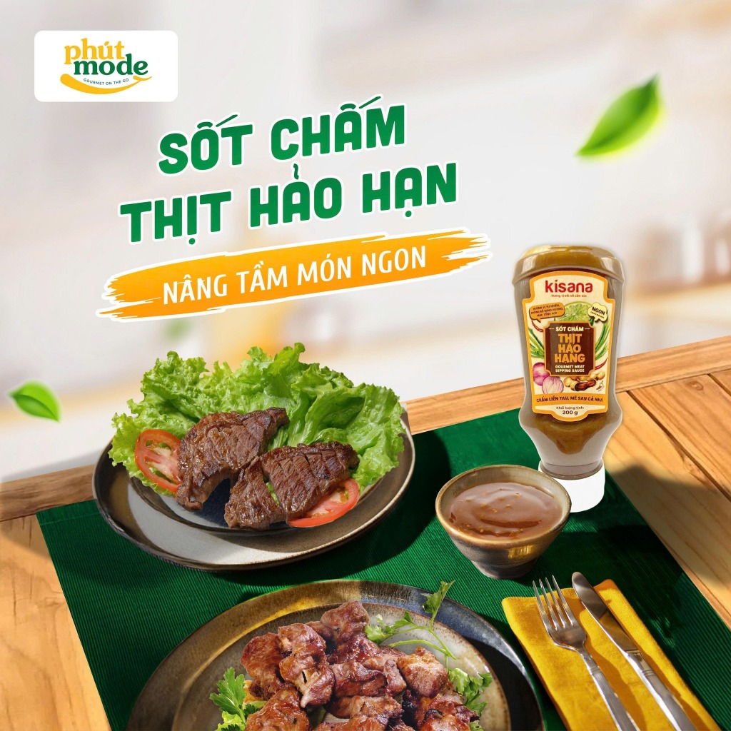 Sốt chấm thịt hảo hạng Kisana 200g các loại - Sốt chấm đa dạng ngon thượng hạng chuẩn vị nhà hàng