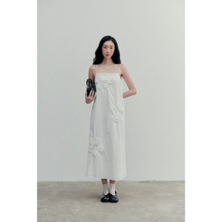 Đầm OLV hai dây dáng suông hoa nổi bản lớn tối giản Odessa nhiều màu phù hợp đi chơi đi biển