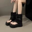 Dép Sandal Ống Cao Sành Điệu Đế Độn 7cm Kiểu La Mã Mùa Hè 2025