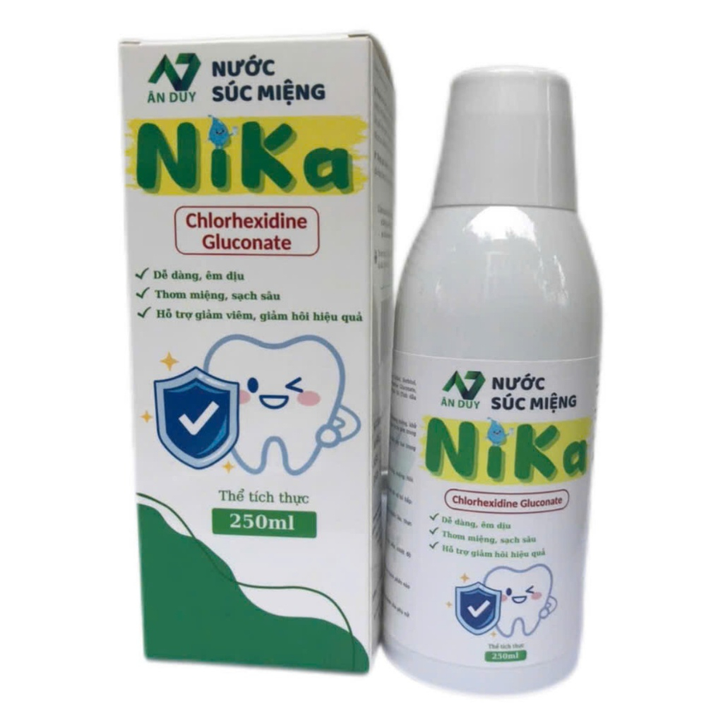 Nước súc miệng Ni Ka 250gr- Khử mùi hiệu quả- Có thể pha loãng dùng trong ngày.