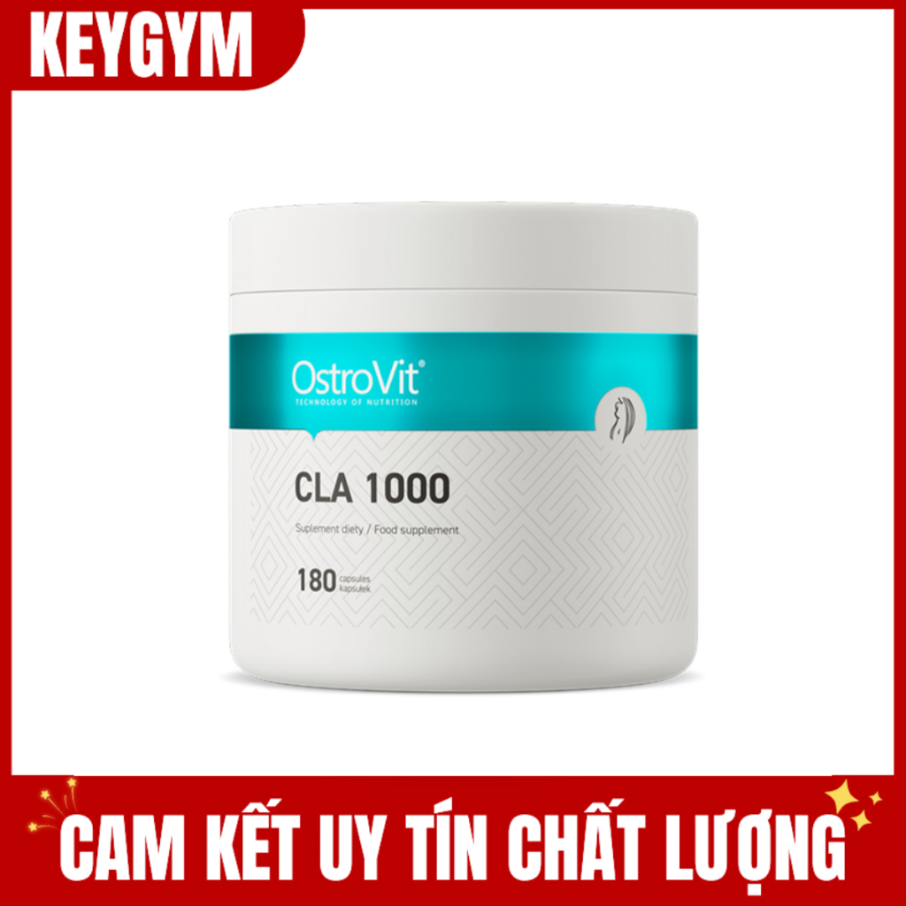 [BN] Thực Phẩm Bổ Sung Giảm Mỡ Tự Nhiên Ostrovit CLA 1000mg 90 Viên - KEYGYM