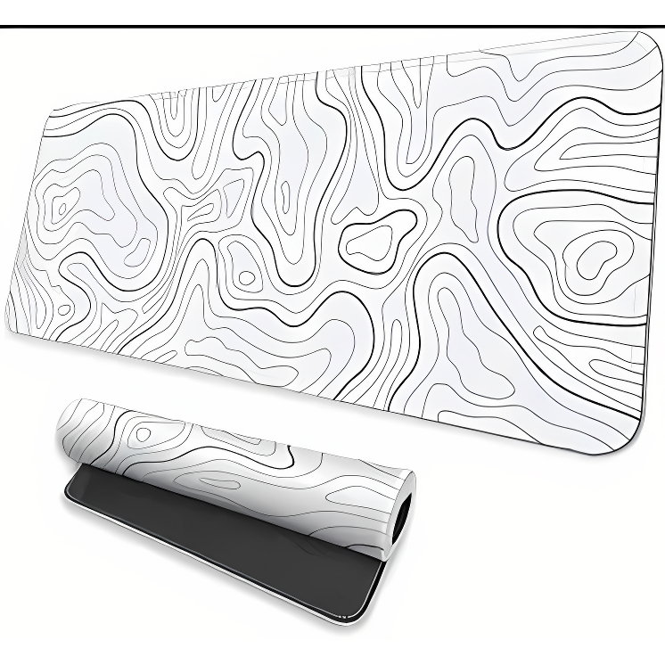 Lót chuột khổ cực lớn 1m4x70 full size, deskmat, pad chuột họa tiết tophography chống trơn trượt | BigBuy360 - bigbuy360.vn