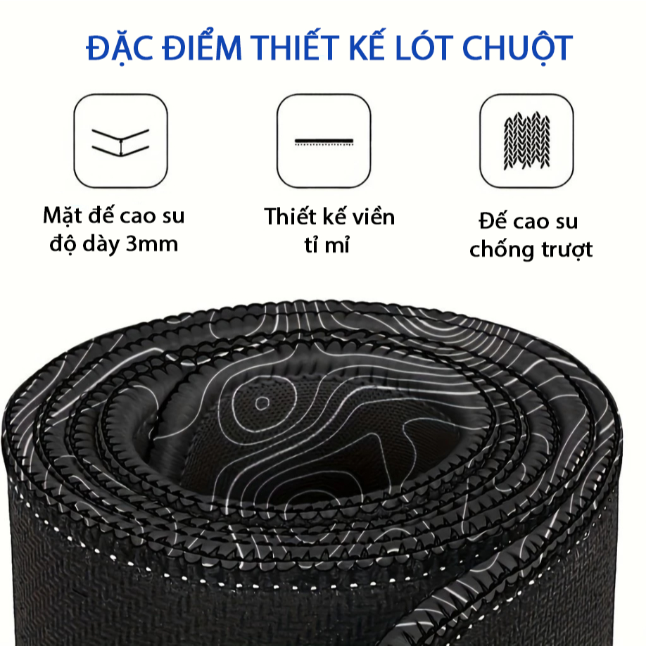 Lót chuột khổ cực lớn 1m4x70 full size, deskmat, pad chuột họa tiết tophography chống trơn trượt | BigBuy360 - bigbuy360.vn