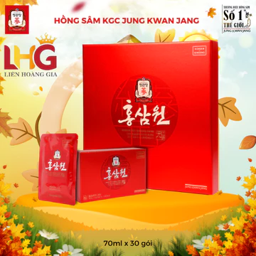Nước hồng sâm tăng lực hồng sâm Won kgc Jung Kwan Jang 70ml 5 gói, 15 gói, 30 gói nhập khẩu Hàn Quốc