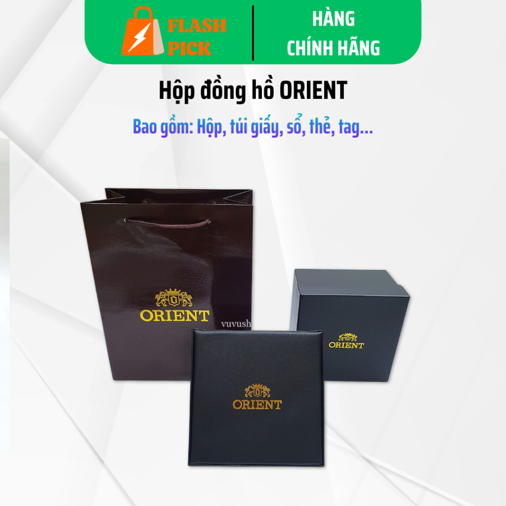 Flash Pick hộp đồng hồ ORIENT Da Pu cao cấp