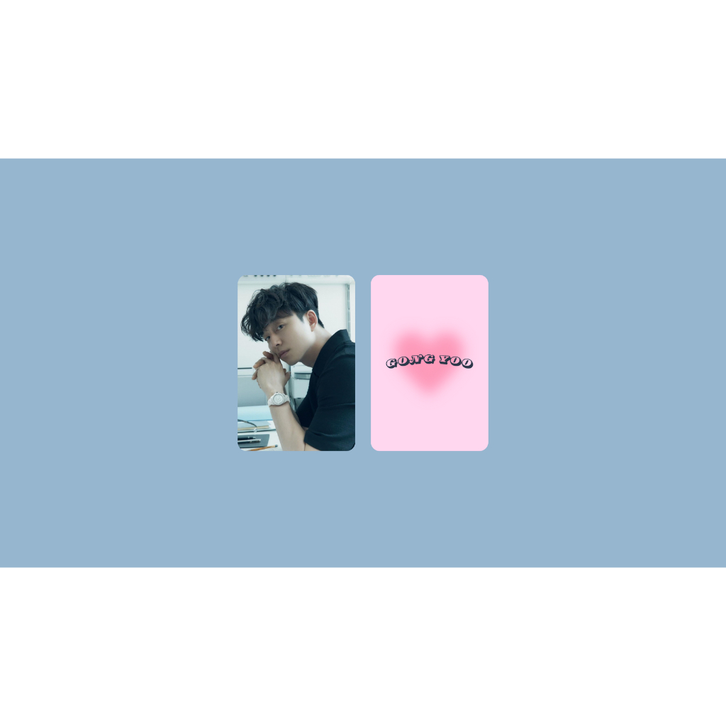 set card bo góc diễn viên Gong Yoo ( Yêu Tinh-Goblin )