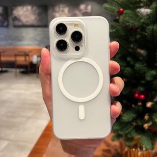 Ốp Lưng iPhone Từ Tính Bán Trong Suốt Mờ Siêu Mỏng Bảo Vệ Camera Cho IPhone 11 15 16 17 Pro Max 12 13 14 Pro Max 16 Plus