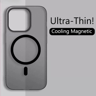 Ốp Lưng iPhone Từ Tính Bán Trong Suốt Mờ Siêu Mỏng Bảo Vệ Camera Cho IPhone 11 15 16 17 Pro Max 12 13 14 Pro Max 16 Plus