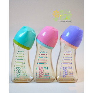 [NEW - CÓ SẴN] Bình sữa Betta Japan cổ rộng 240ml mẫu trơn basic nhựa PPSU, thuỷ tinh - sẵn ship Hoả tốc