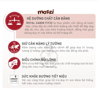 [4kg - 10kg] Thức ăn hạt Royal Canin Fit Fit32 cho mèo vận động nhiều