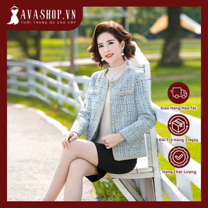 Áo Khoác Dạ Tweed Phong Cách Hàn Quốc AD77