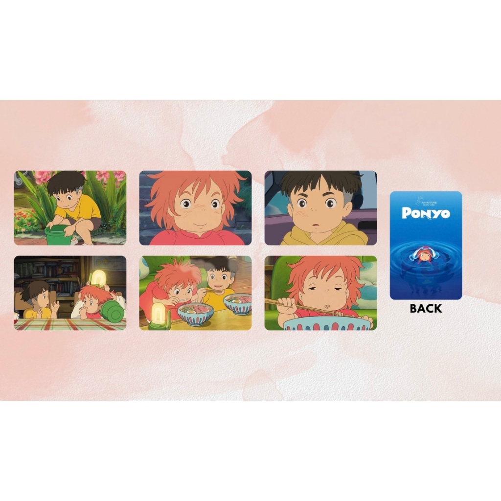 set card bo góc phim "Ponyo"-"Cô bé người cá Ponyo"