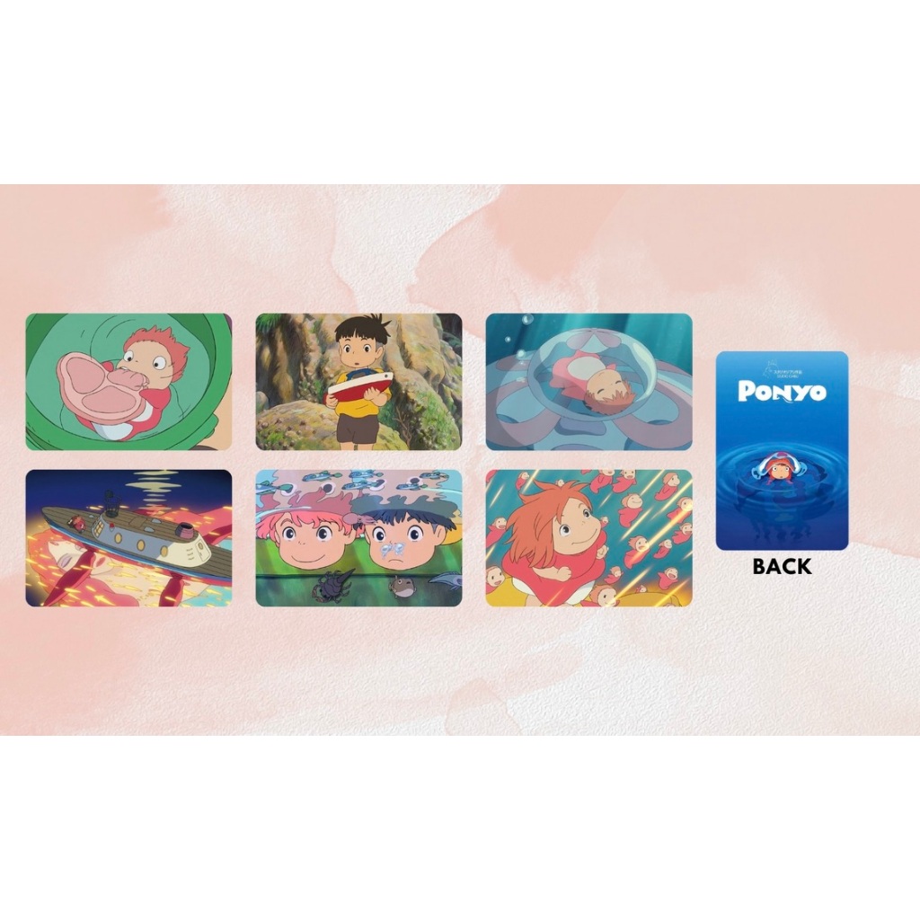 set card bo góc phim "Ponyo"-"Cô bé người cá Ponyo"