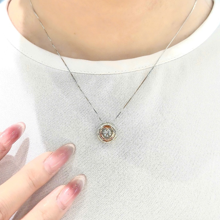 [CHAT TRƯỚC KHI ĐẶT] Mặt Dây Chuyền Tierra Rosie Heart BMD8147 Vàng 14K, Đính Đá CZ