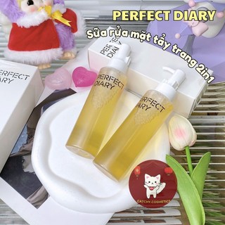 [PERFECT DIARY] Sữa Rửa Mặt Perfect Diary Tẩy Trang 2in1 Vỏ Trắng, Watery Cleansing, 125ml