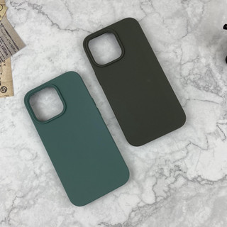 Ốp Lưng iPhone TPU Màu Ô Liu Đen Than Chống Bẩn Lót Nhung, Bảo Vệ Camera - iP 7/8/X/XS/11/12/13/14/15/16/17/Plus/Pro/Max