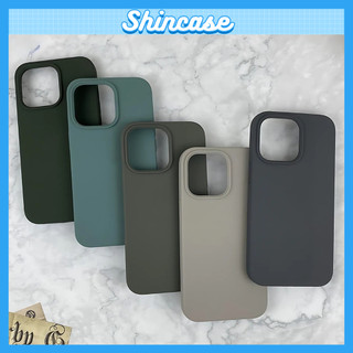 Ốp Lưng iPhone TPU Màu Ô Liu Đen Than Chống Bẩn Lót Nhung, Bảo Vệ Camera - iP 7/8/X/XS/11/12/13/14/15/16/17/Plus/Pro/Max