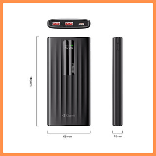 Pin Sạc Dự Phòng KISONLI P5 10000mAh – Sạc Nhanh 22.5W – 2 Cổng USB, 1 Cổng Type-C – Thiết Kế Mỏng