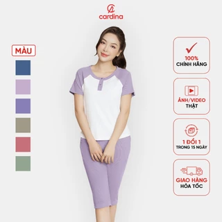 Bộ tăm lạnh nữ CARDINA thiết kế cổ trụ quần lửng chất liệu cao cấp co dãn thoải mái phù hợp với nhiều độ tuổi 5BFL01