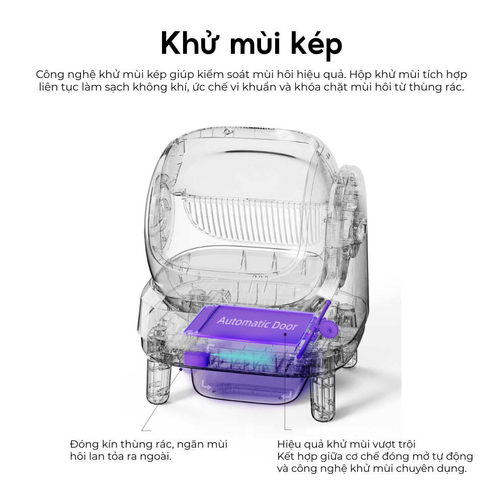 [Tặng Thảm] Máy Dọn Cát Mèo, Dọn Phân Mèo, Máy Vệ Sinh Lớn Cho Mèo HELIPET OPEN TOP